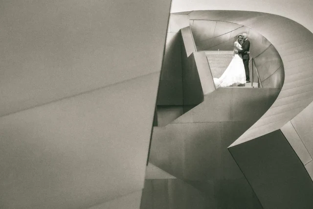 Stairwell — Bridal photograph