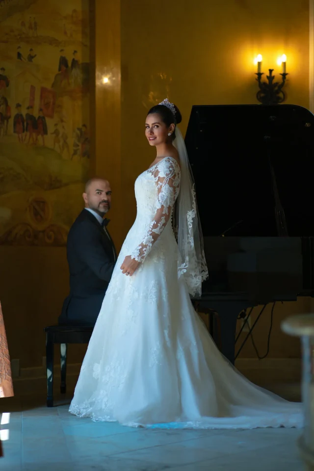 The Piano — Bridal photograph