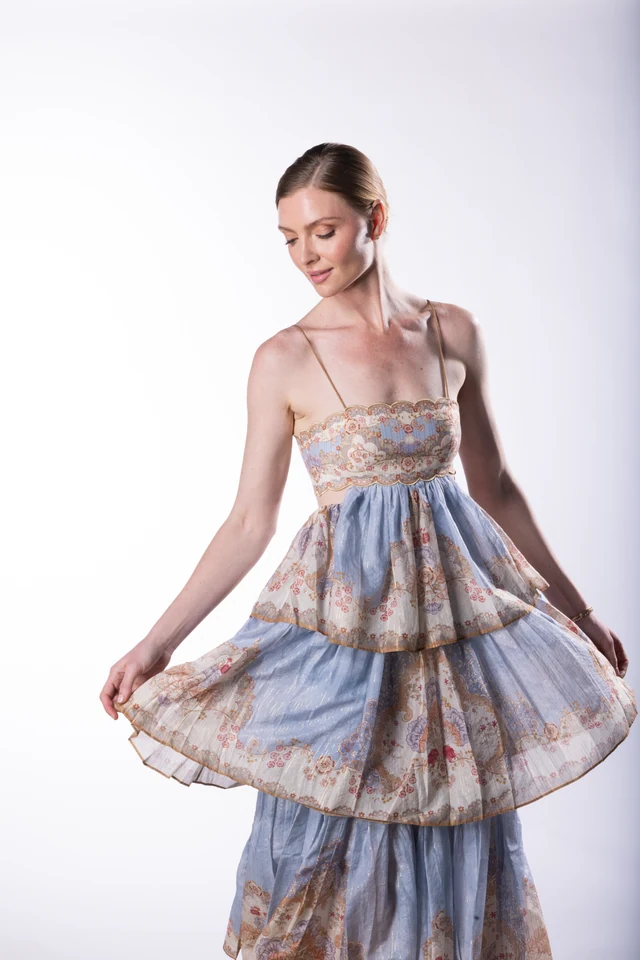 Tiered Chiffon VIII — Fashion photograph